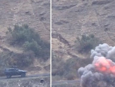 Βίντεο: Θωρακισμένο όχημα Cobra του τουρκικού Στρατού διαλύεται στον αέρα μετά από επίθεση του ΡΚΚ
